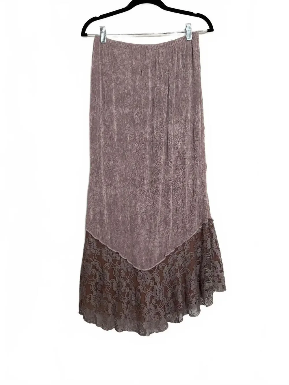 Macetate Vintage WhimsyGoth Lace Long Skirt Made in USA - Picture 5 of 6